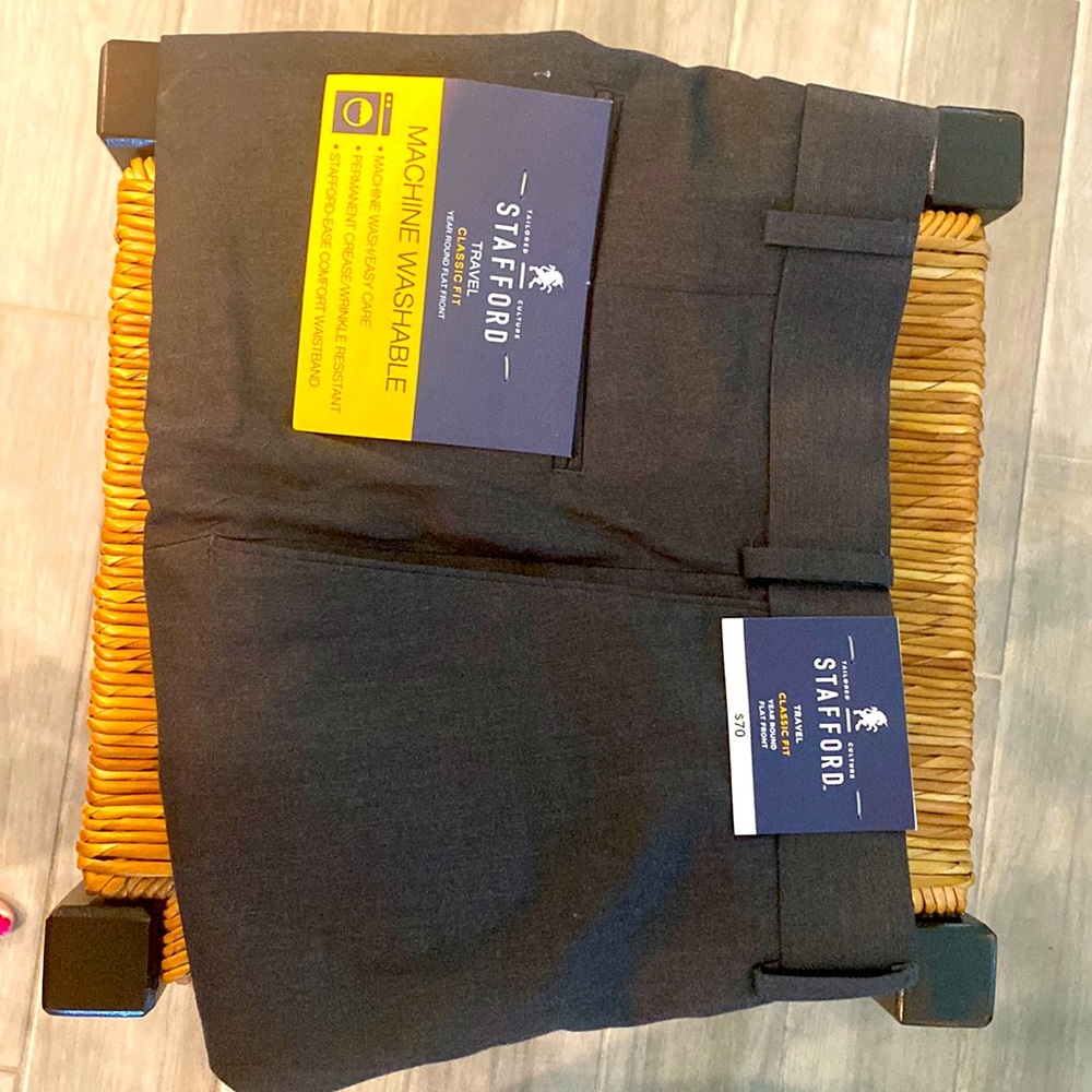 Men’s Stafford travel classic dress pants 36x 30